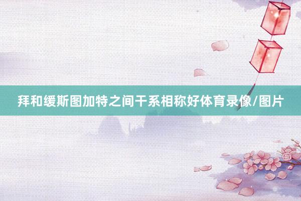 拜和缓斯图加特之间干系相称好体育录像/图片